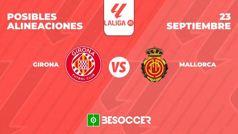 Posibles alineaciones del Girona-Mallorca de la Primera División 2023-24. BeSoccer