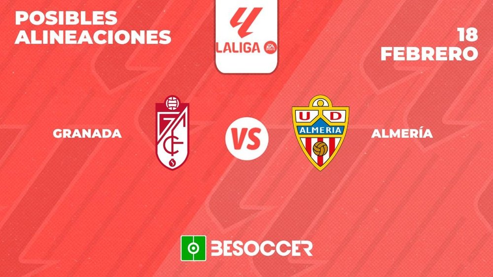 Posibles alineaciones del Granada-Almería de la Primera División 2023-24. BeSoccer