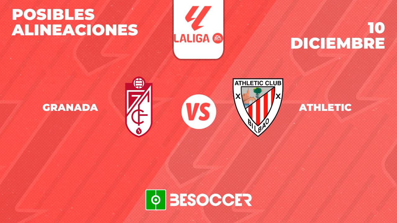 Alineacions de: granada cf - athletic club