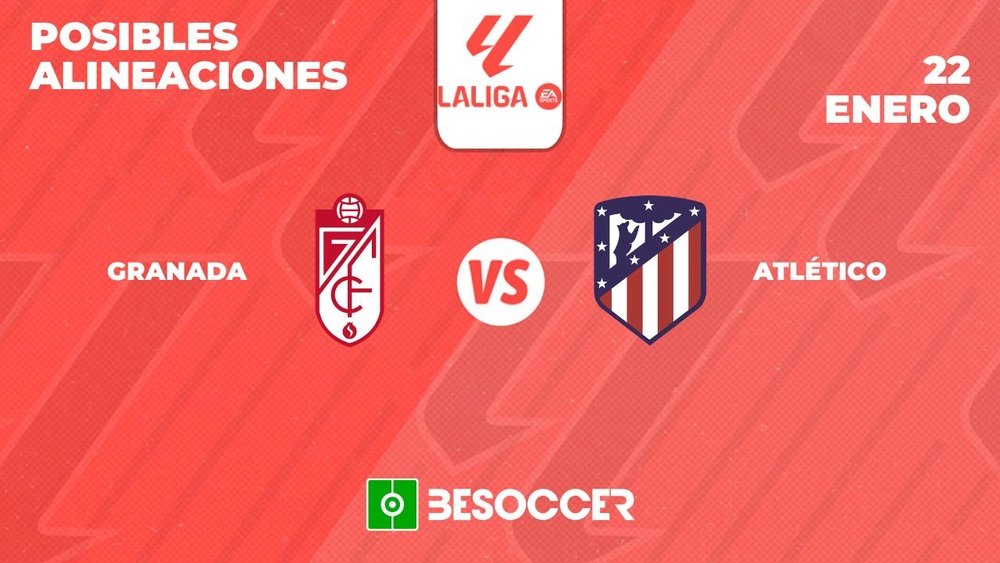 Posibles alineaciones del Granada-Atlético de Madrid de la Primera División 2023-24. BeSoccer