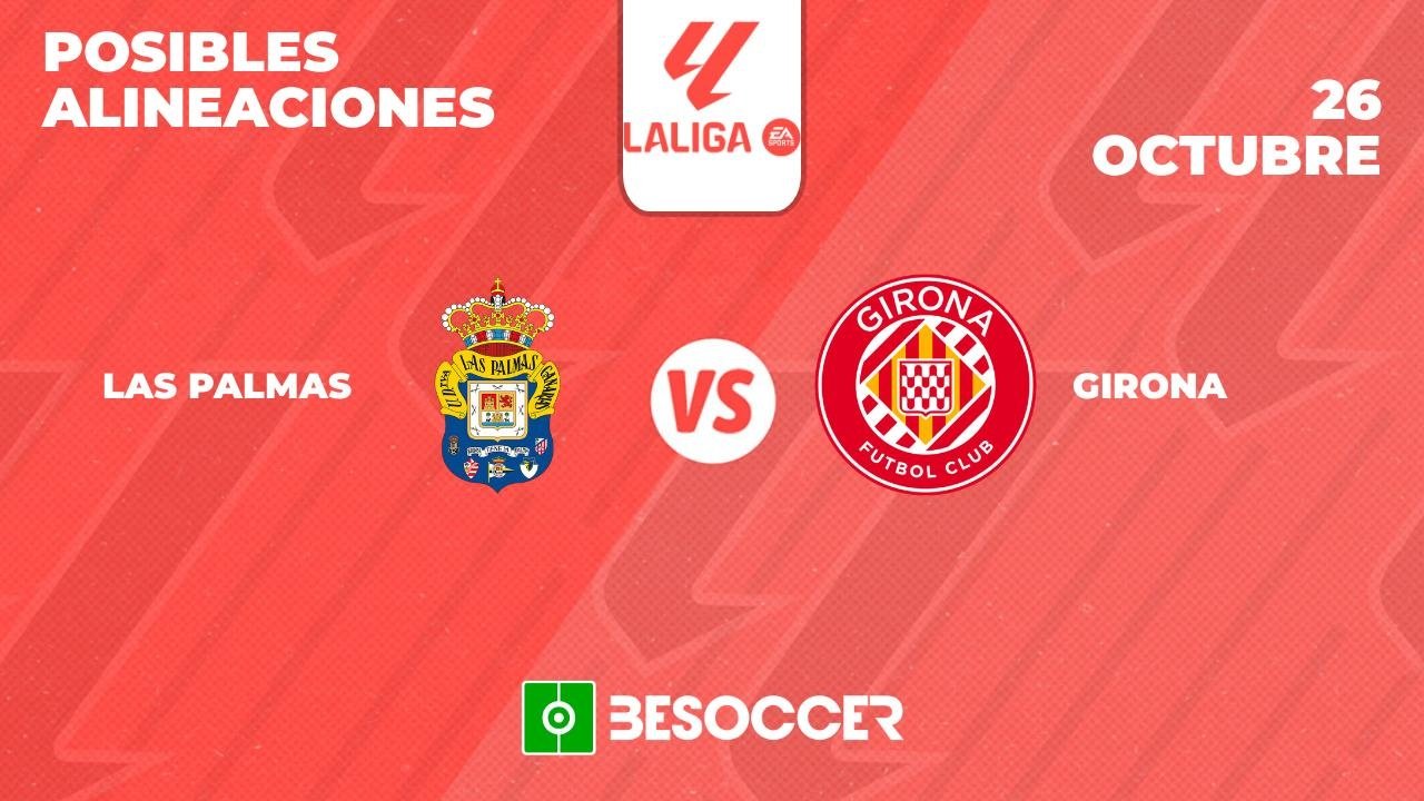 Posibles alineaciones del Las Palmas-Girona de la Primera División 2024-25. BeSoccer