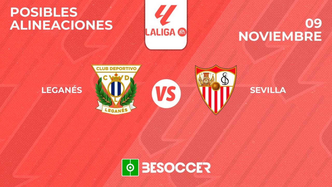 Posibles alineaciones del Leganés-Sevilla de la Primera División 2024-25. BeSoccer