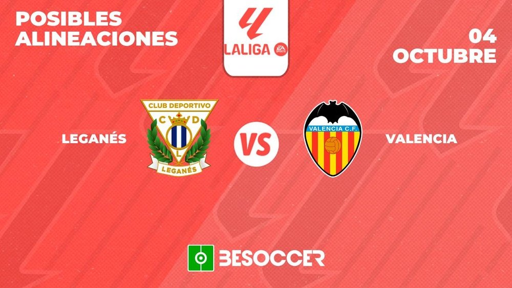 Posibles alineaciones del Leganés-Valencia de la Primera División 2024-25. BeSoccer