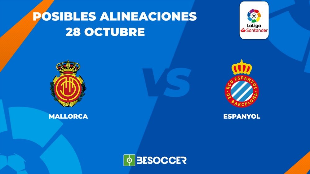 Posibles alineaciones del Mallorca vs Espanyol. BeSoccer