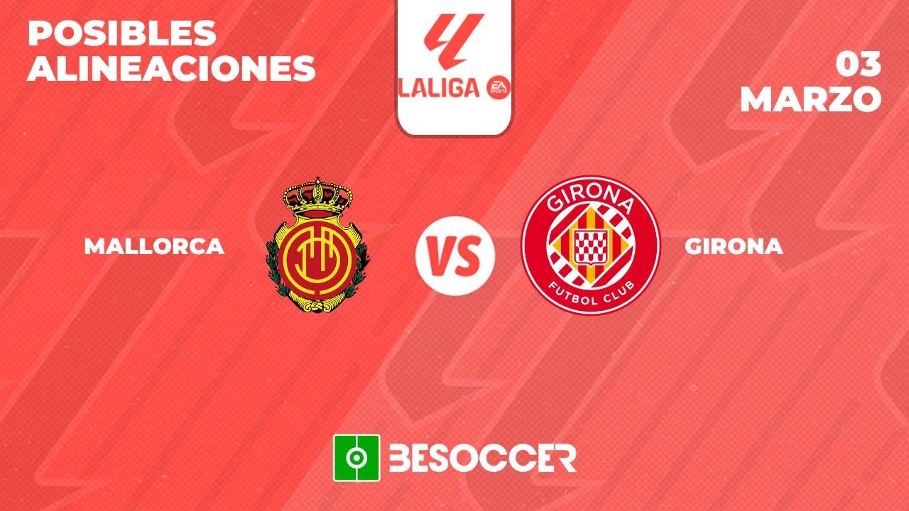 Posibles alineaciones del Mallorca-Girona de la Primera División 2023-24. BeSoccer