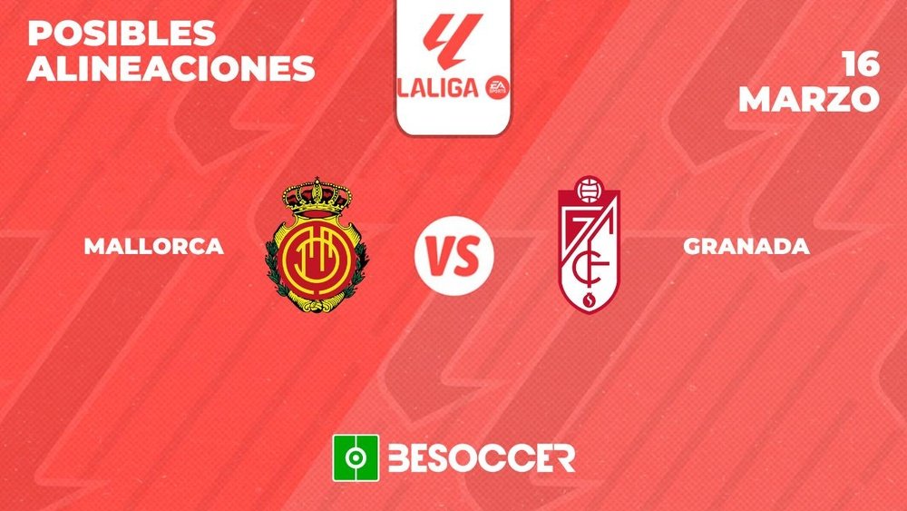 Posibles alineaciones del Mallorca-Granada de la Primera División 2023-24. BeSoccer