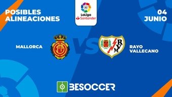 Estos son los onces posibles del Mallorca-Rayo Vallecano, encuentro de la Jornada 38ª de Primera División 2022-23 que se disputará en el Visit Mallorca Estadi de la ciudad balear.