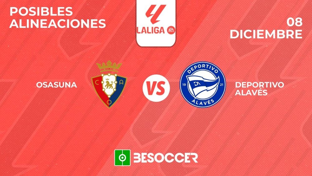 Posibles alineaciones del Osasuna vs Alavés