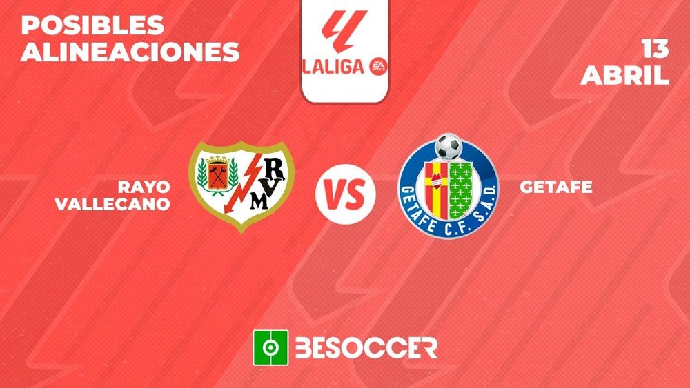 Posibles alineaciones del Rayo Vallecano-Getafe de la Primera División 2023-24. BeSoccer