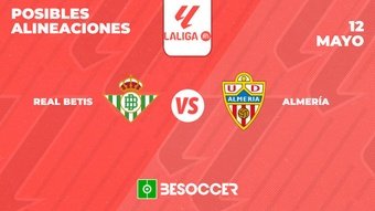 Posibles alineaciones del Real Betis-Almería de la Primera División 2023-24. BeSoccer