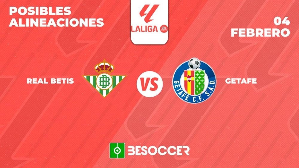 Posibles alineaciones del Real Betis-Getafe de la Primera División 2023-24. BeSoccer