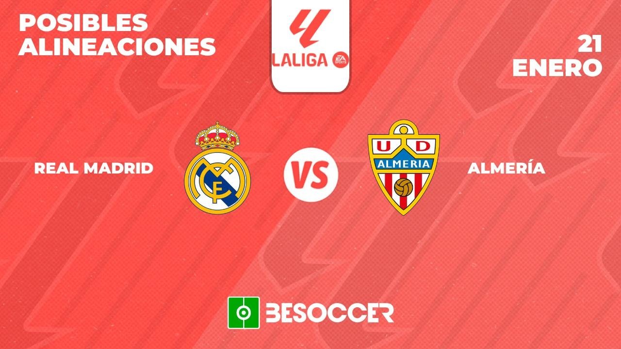 Alineaciones de real madrid contra ud almeria