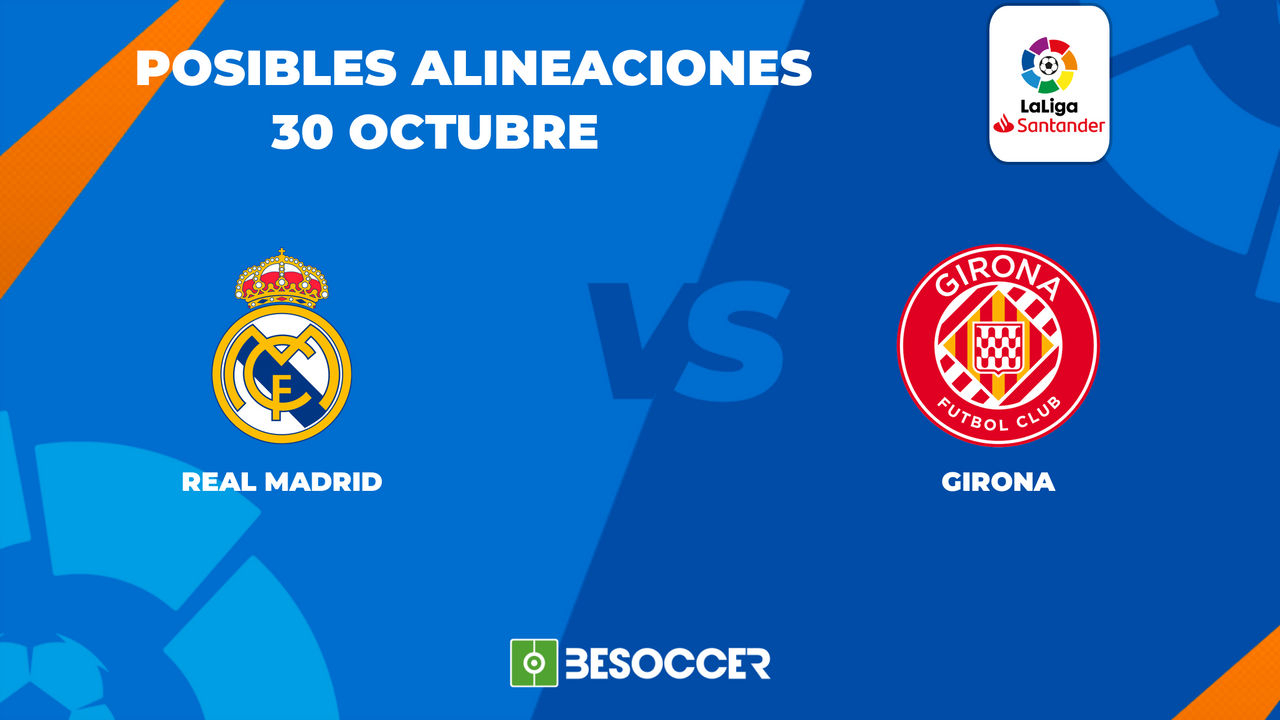 Alineaciones de real madrid contra girona fútbol club