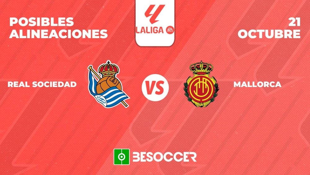 Posibles alineaciones del Real Sociedad vs Mallorca