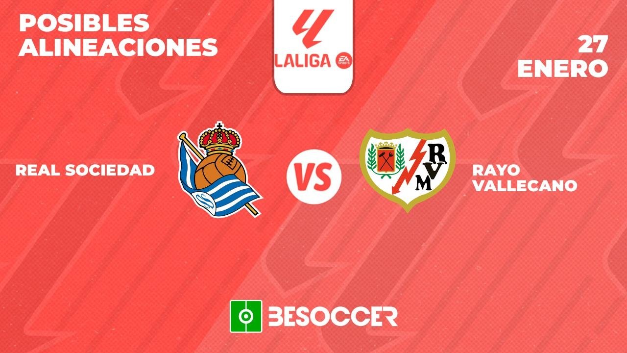 Alineacions de: rayo vallecano - real sociedad