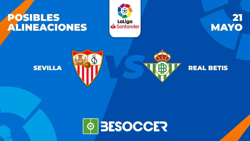 Posibles alineaciones del Sevilla-Betis de la Primera División 2022-2023. BeSoccer