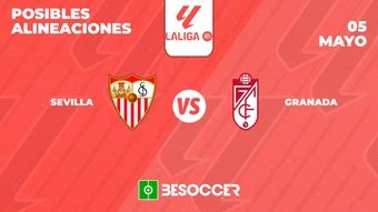 Posibles alineaciones del Sevilla-Granada de la Primera División 2023-24. BeSoccer