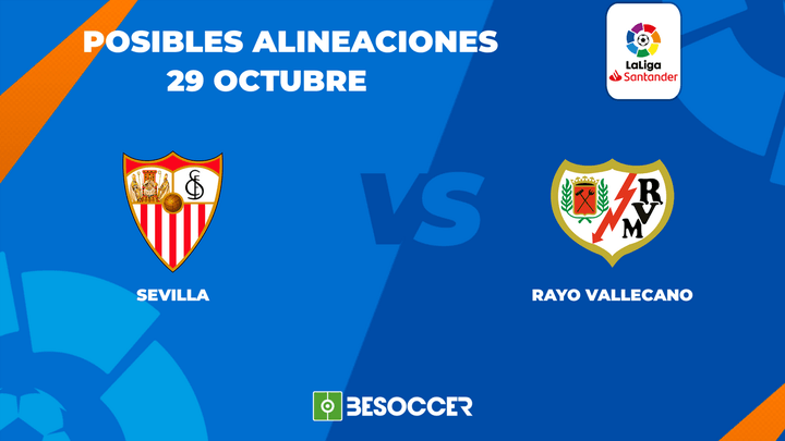 Posibles alineaciones del Sevilla vs Rayo Vallecano