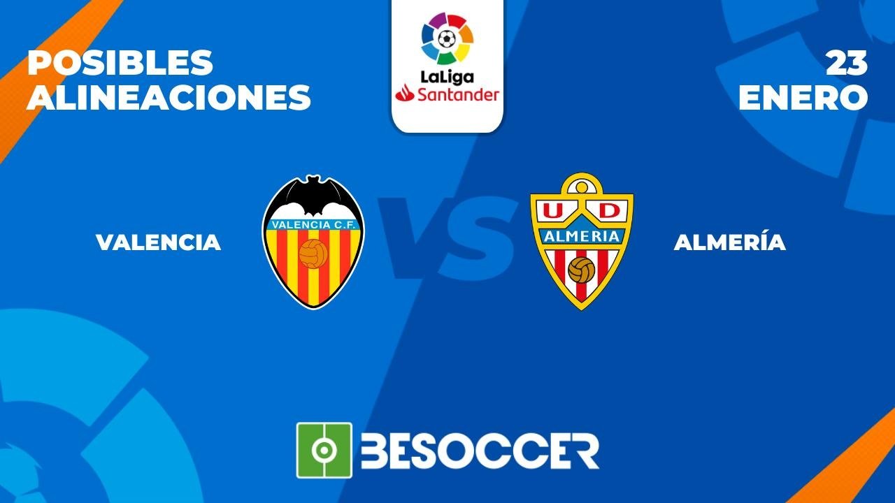 Alineacions de: ud almeria - valència club de futbol