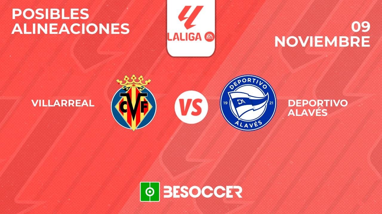 Posibles alineaciones del Villarreal-Alavés de la Primera División 2024-25. BeSoccer