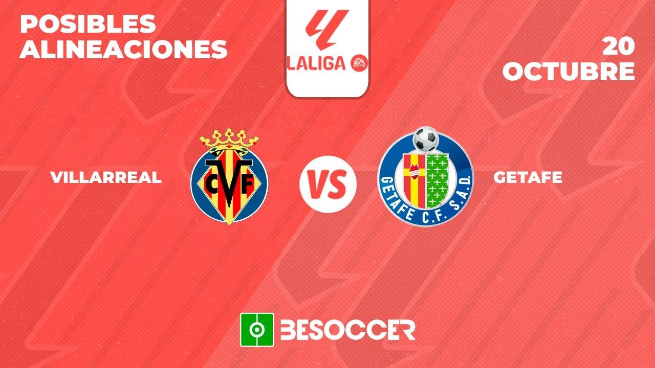 Posibles alineaciones del Villarreal-Getafe de la Primera División 2024-25. BeSoccer