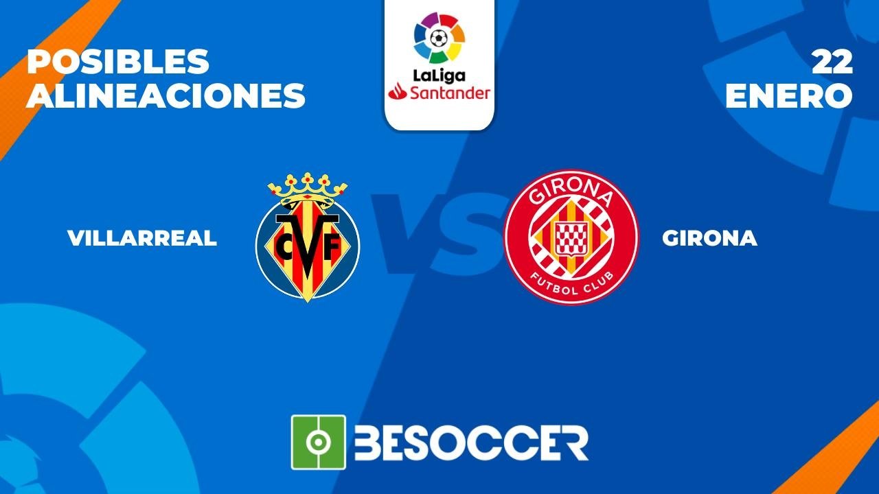 Posibles alineaciones del Villarreal vs Girona