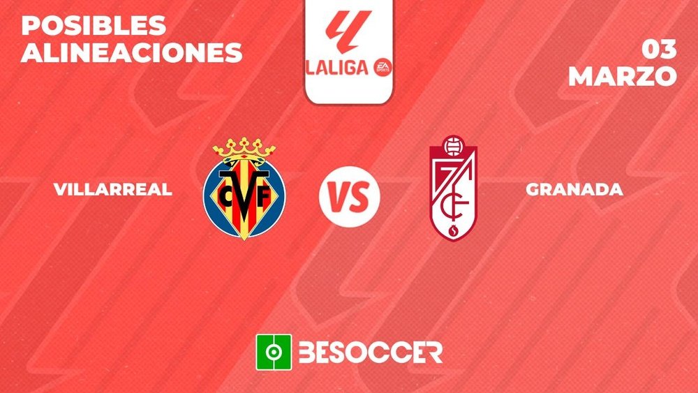 Posibles alineaciones del Villarreal-Granada de la Primera División 2023-24. BeSoccer