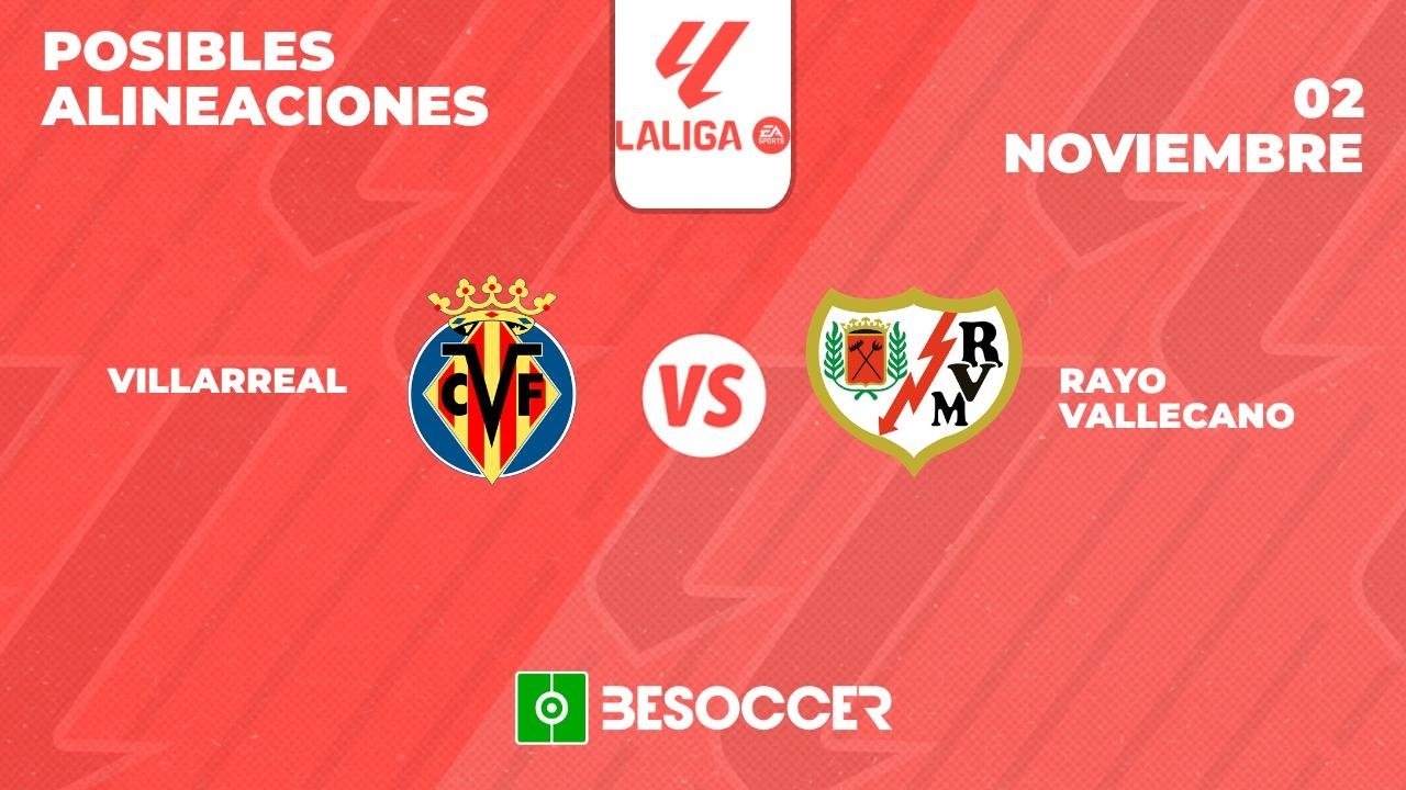 Posibles alineaciones del Villarreal vs Rayo Vallecano (aplazado)