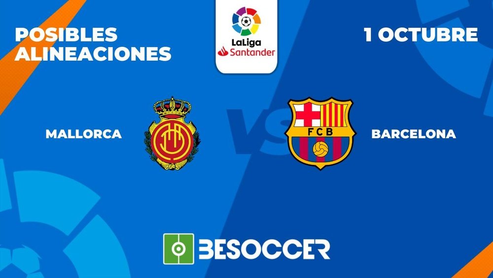 Posibles alineaciones del Mallorca vs FC Barcelona Posibles alineaciones del Mallorca vs FC Barcelona