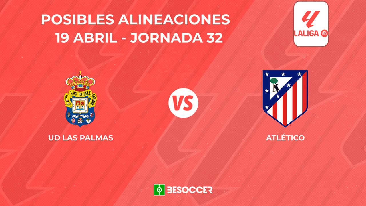 Posibles onces del Las Palmas vs. Atlético de Madrid