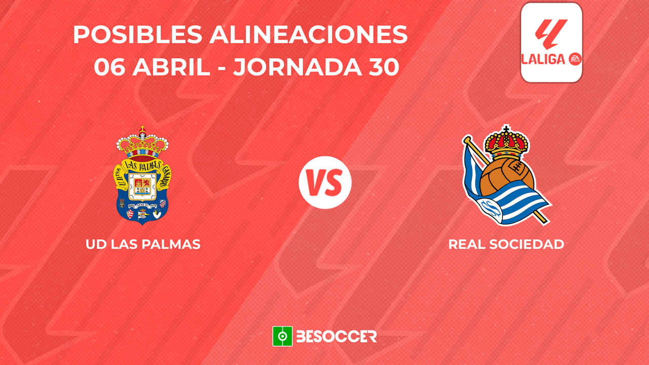 Posibles onces del Las Palmas vs Real Sociedad