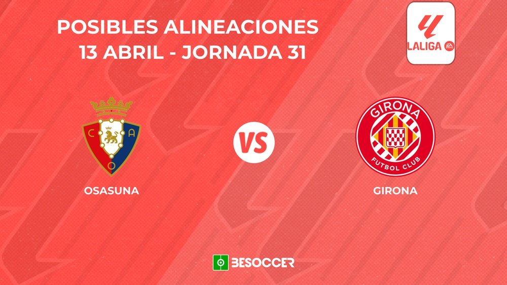 Posibles onces del Osasuna vs Girona. BeSoccer