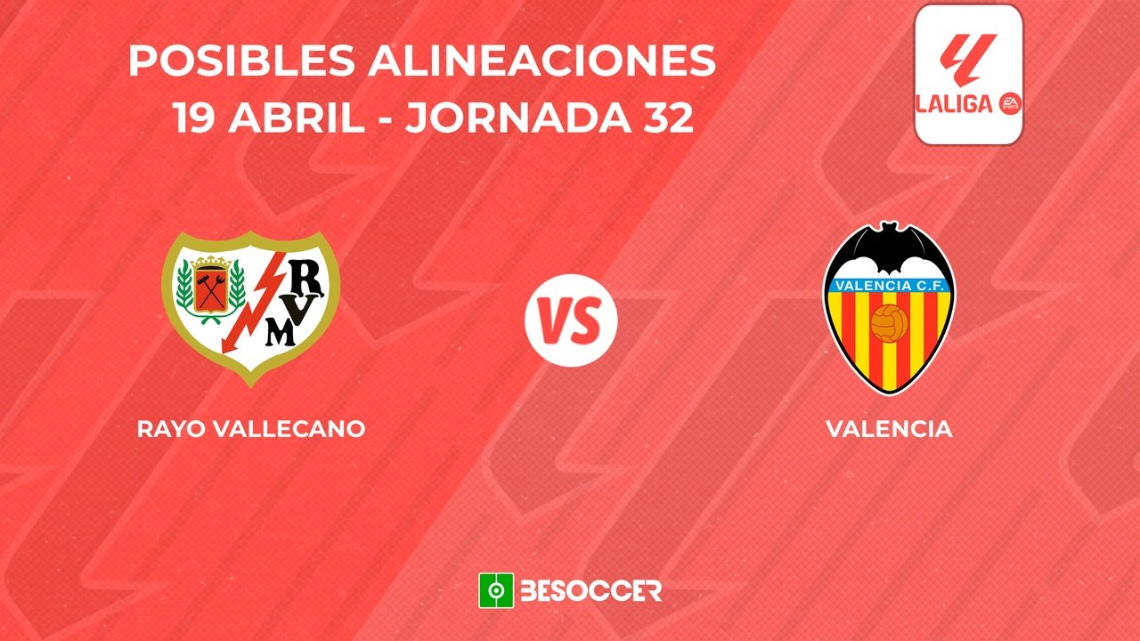 Posibles onces del Rayo Vallecano vs. Valencia. BeSoccer