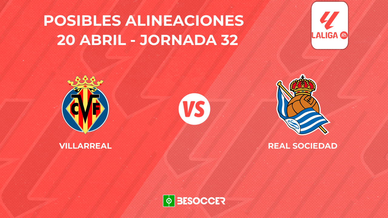 Posibles onces del Villarreal vs. Real Sociedad