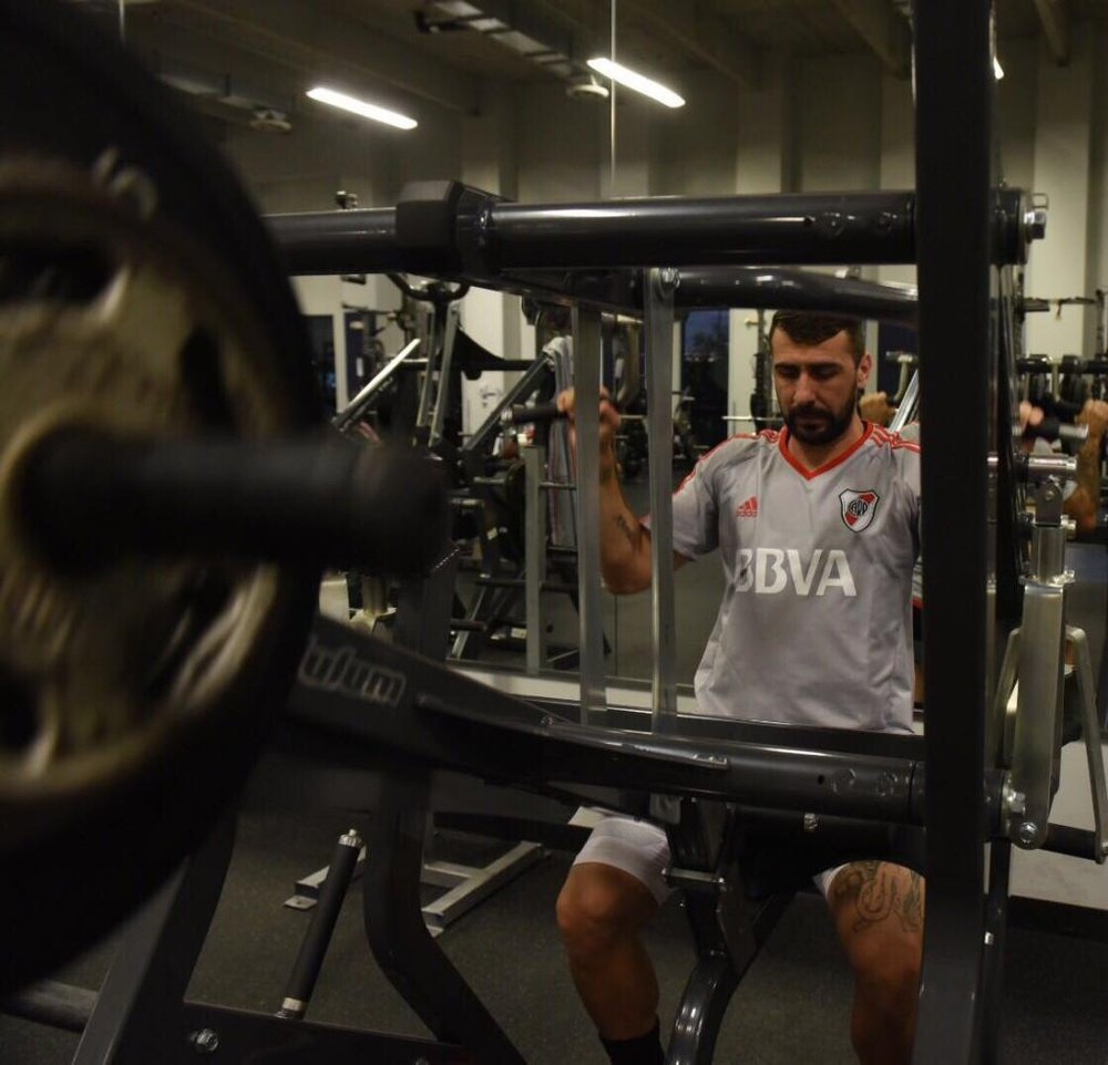 El delantero argentino, a pleno rendimiento con River. Twitter/CARPoficial