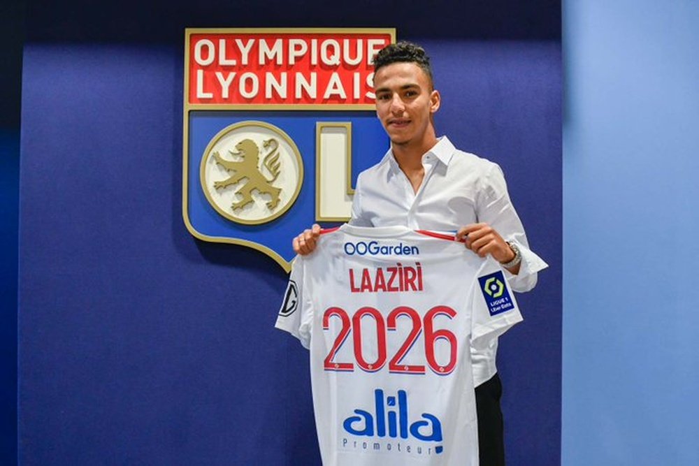 Achraf Laaziri es nuevo jugador del Lyon. Twitter/OL