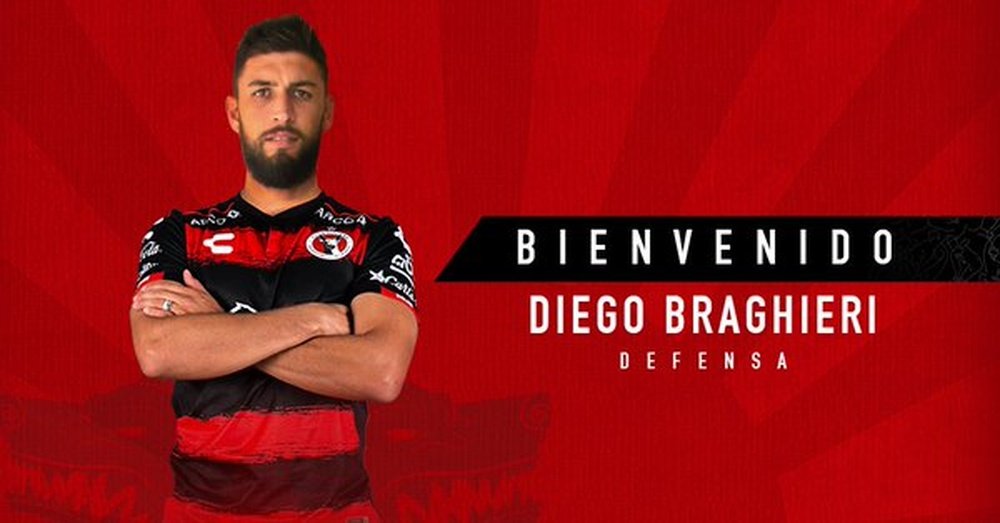 Diego Braghieri!, nuevo jugador de Tiajuana. Xolos