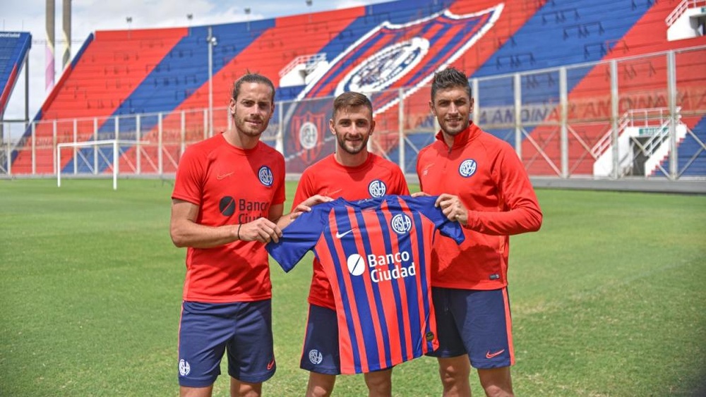 Elías, Melano y Braghieri, ilusionados por su comienzo con el 'Ciclón'. Twitter/SanLorenzo