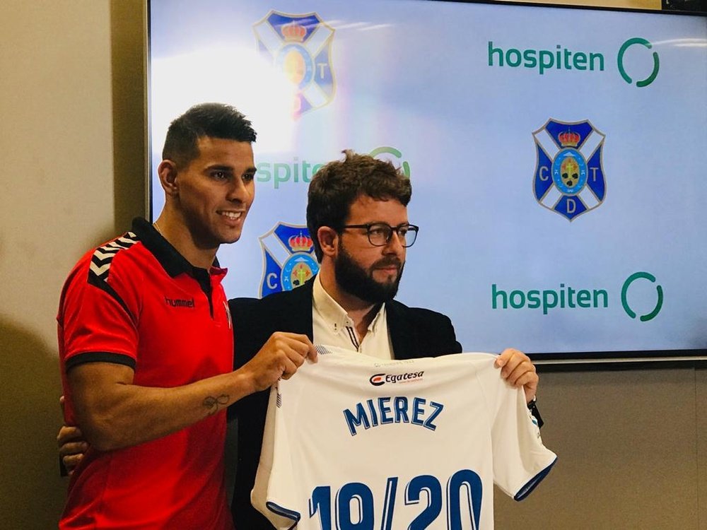 Ramón Miérez no estará en el debut del Tenerife. CDTenerife