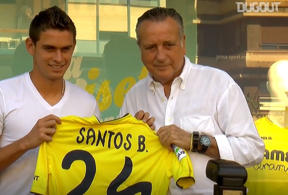 Así fue la presentación de Santos Borré con el Villarreal. Dugout