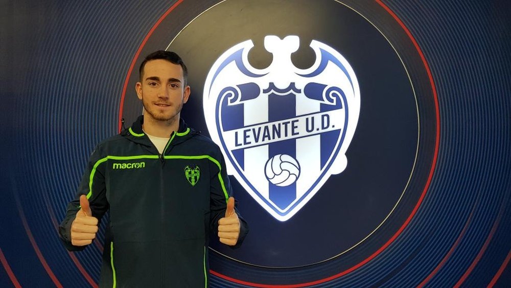 Prieto, nuevo jugador del Atlético Levante. Twitter/LUDatletico