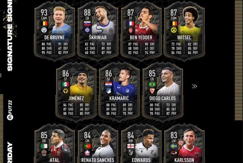 Primer equipo Signature Signings de FIFA 22. Twitter/EASPORTSFIFA
