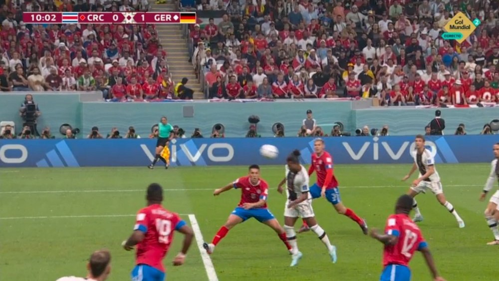 Gol di Gnabry. EFE