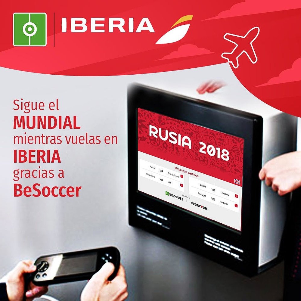 Unión Mundial de BeSoccer, SportYou e Iberia. BeSoccer