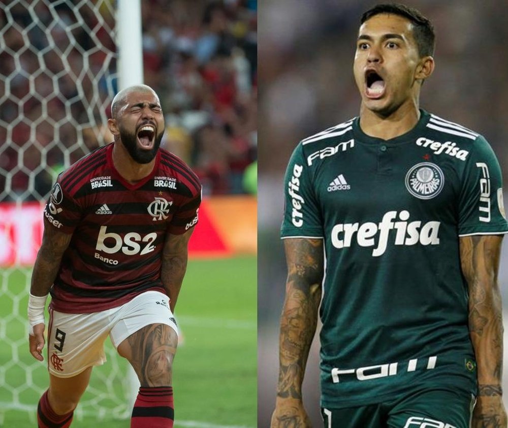 Prováveis escalações de Flamengo e Palmeiras para 17º rodada do Brasileirão. Twitter/EFE
