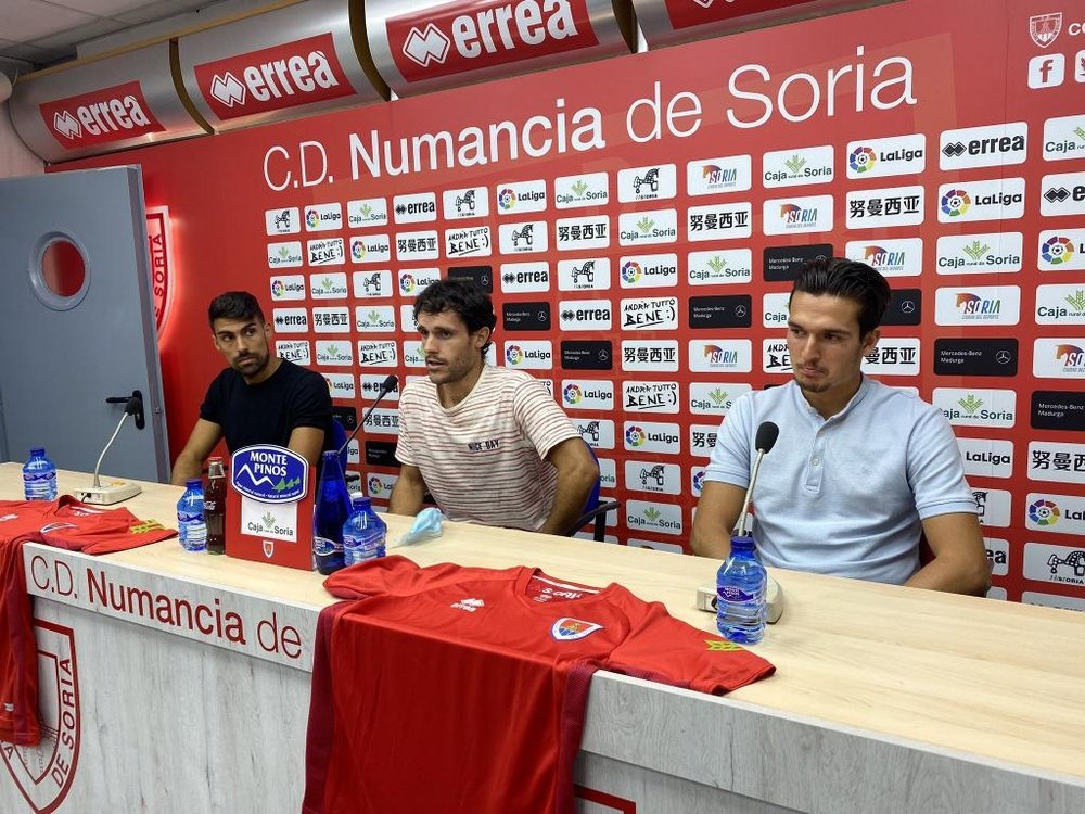 Cotán y Borja López fueron presentados por el Numancia. CDNumancia