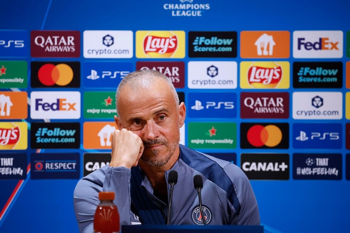 Luis Enrique, before PSG-Atalanta. EFE/EPA