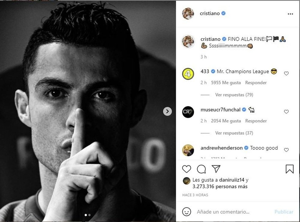 Cristiano Ronaldo mandó callar en su cuenta de Instagram. Instagram/cristiano