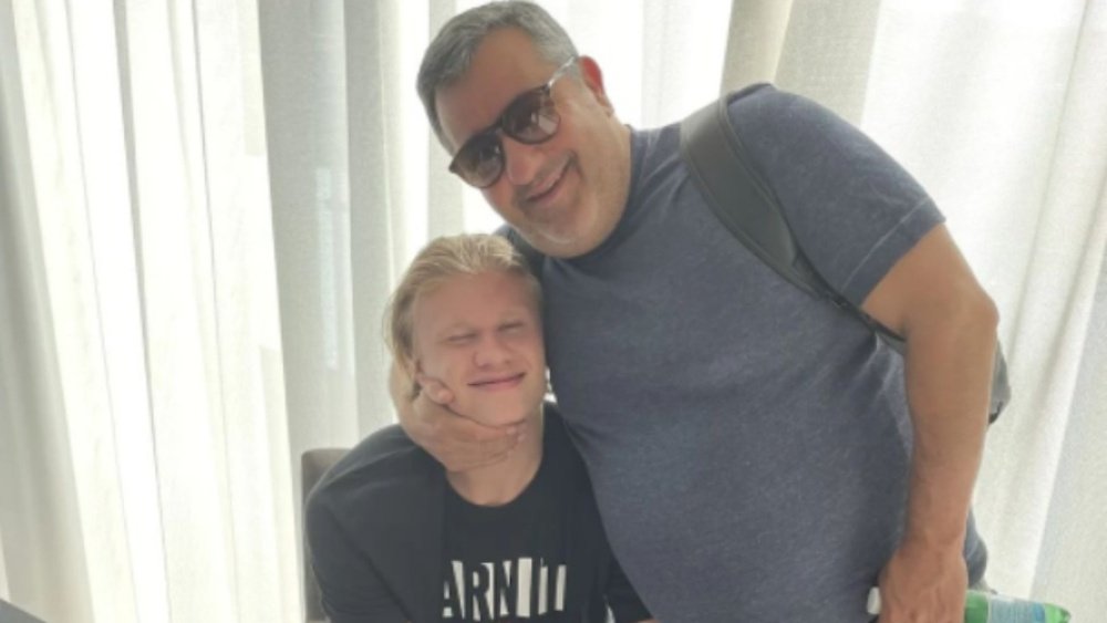 El padre de Haaland también se despidió de Raiola. Instagram/erling.haaland