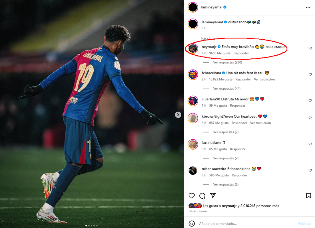 Neymar praises Lamine Yamal: 